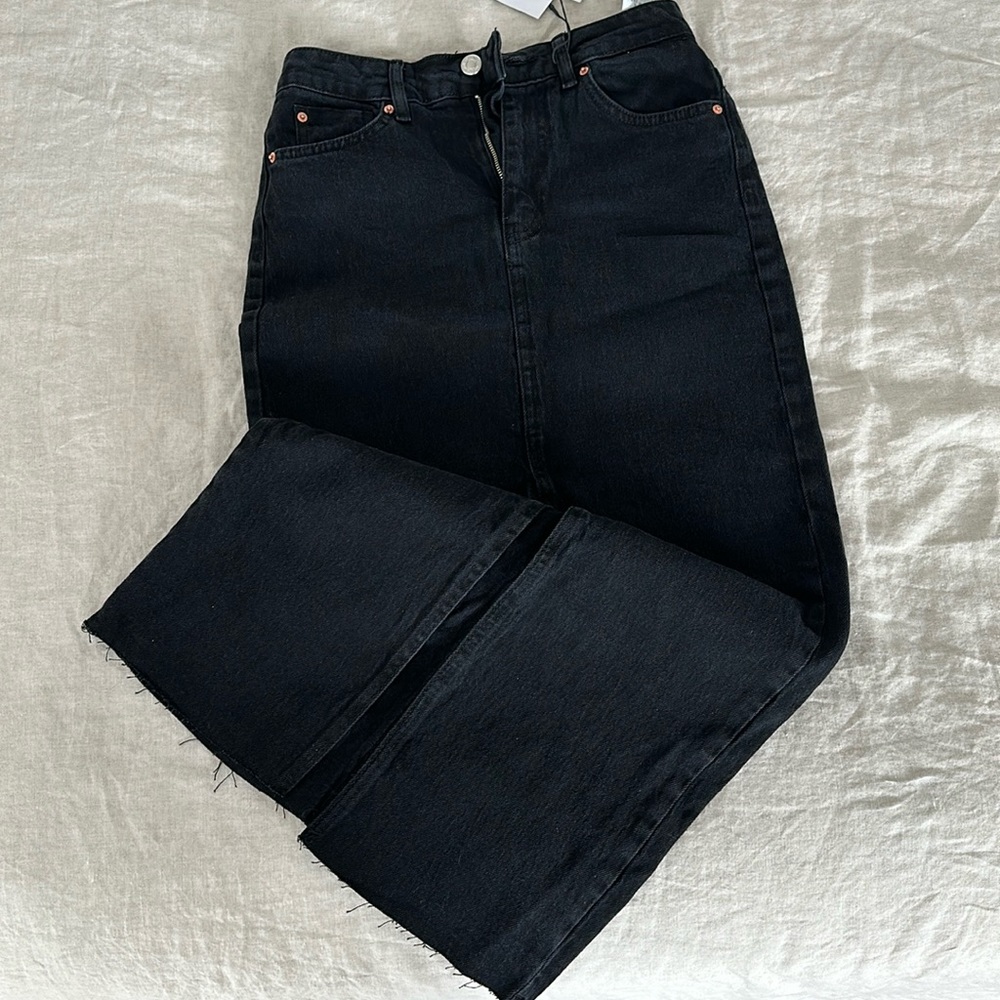 NWT Stradivarius Midi Denim Skirt